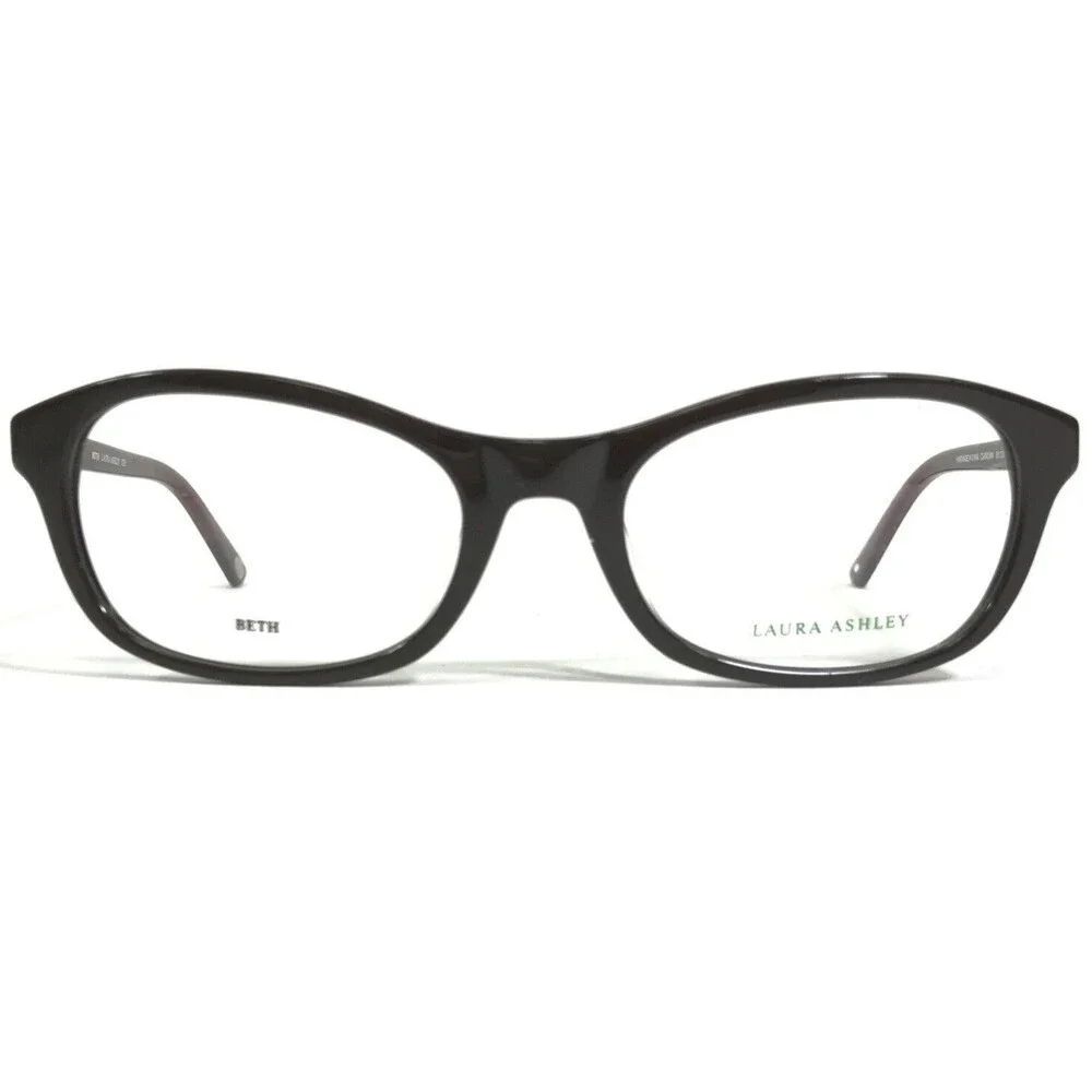 Laura Ashley Eyeglasses Frames BETH C3-BROWN Red Rectangular Cat Eye 50-20-135